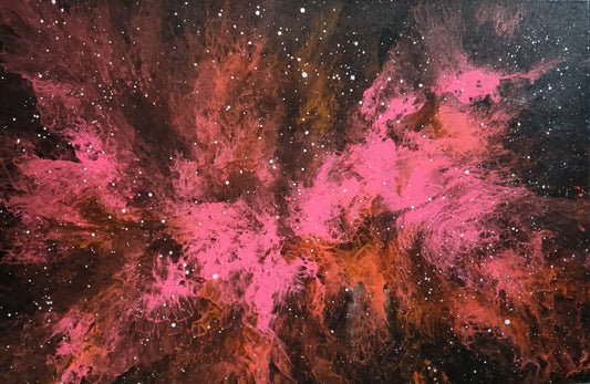 "The Eye of the Pink Galaxy"